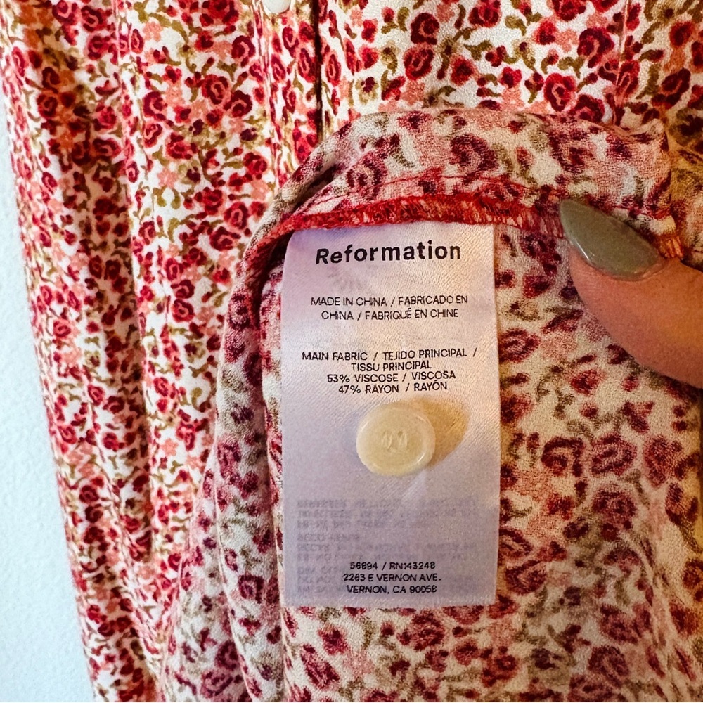 Reformation Floral Wilma Midi Dress - Picture 8 of 8
